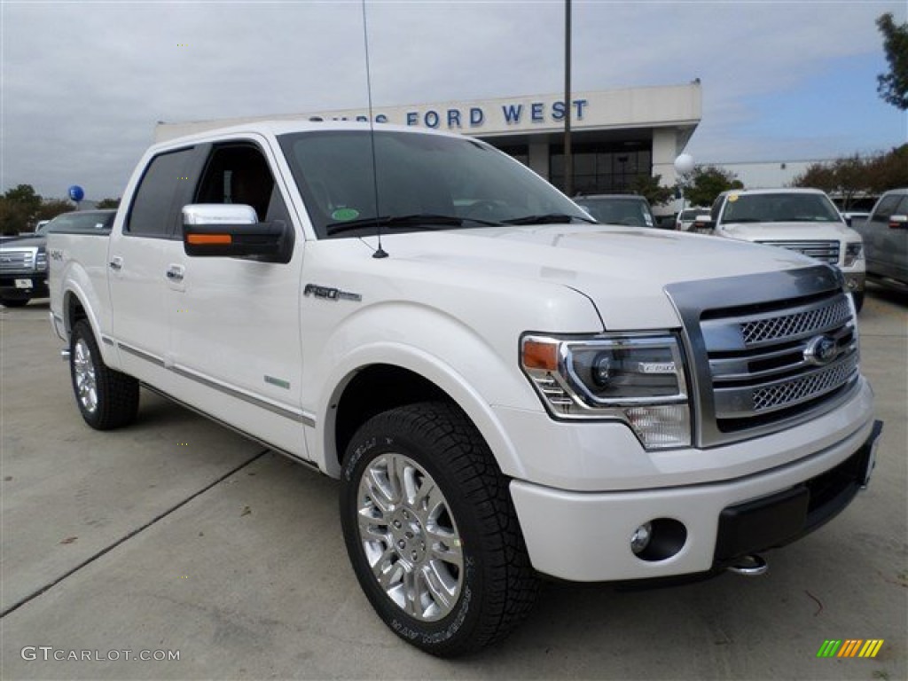 2014 F150 Platinum SuperCrew 4x4 - White Platinum / Platinum Unique Pecan photo #7