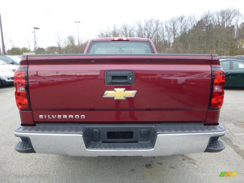 2014 Silverado 1500 WT Regular Cab 4x4 - Deep Ruby Metallic / Jet Black/Dark Ash photo #4