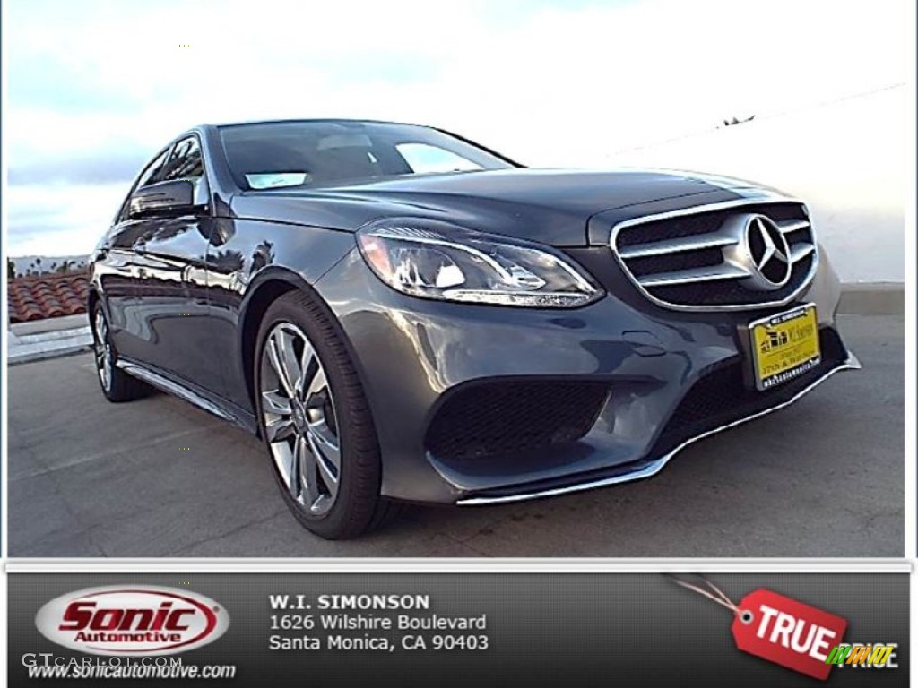 2014 E 350 Sport Sedan - Steel Gray Metallic / Black photo #1