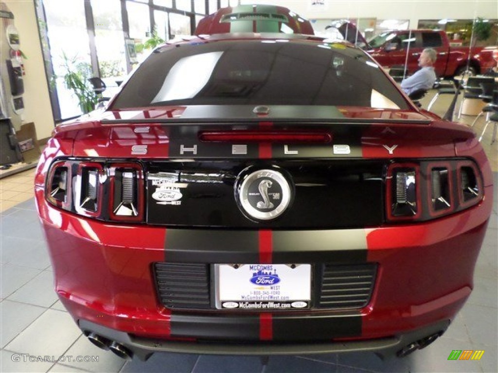 2014 Mustang Shelby GT500 SVT Performance Package Coupe - Ruby Red / Shelby Charcoal Black/Black Accents Recaro Sport Seats photo #4