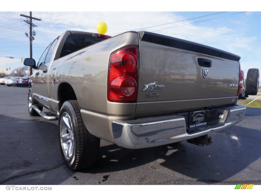 2008 Ram 1500 Big Horn Edition Quad Cab 4x4 - Light Khaki Metallic / Medium Slate Gray photo #4