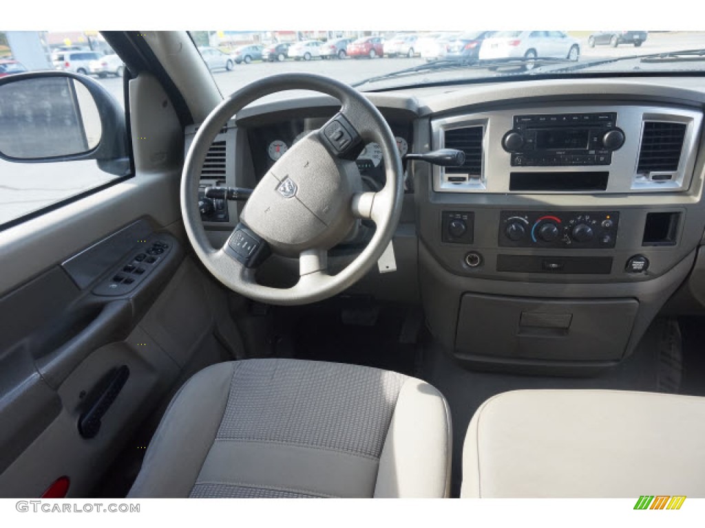 2008 Ram 1500 Big Horn Edition Quad Cab 4x4 - Light Khaki Metallic / Medium Slate Gray photo #7