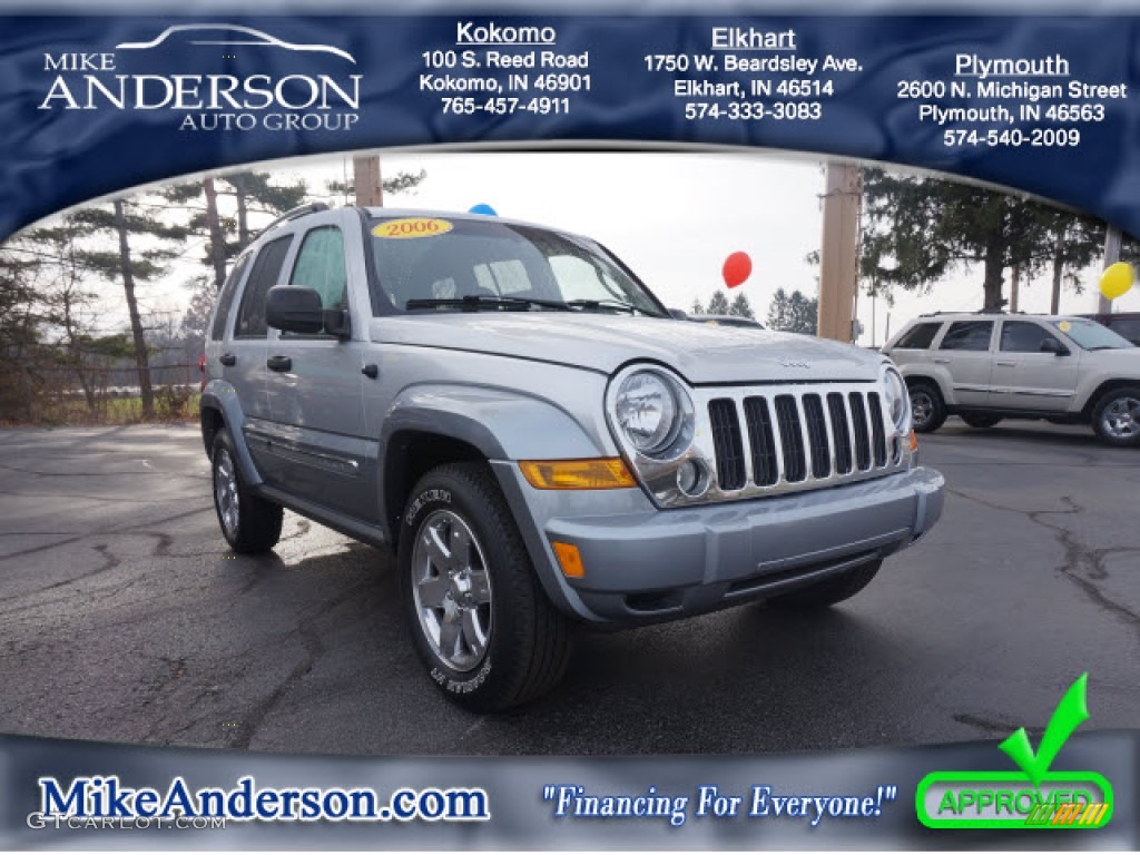 2006 Liberty Limited 4x4 - Bright Silver Metallic / Medium Slate Gray photo #1