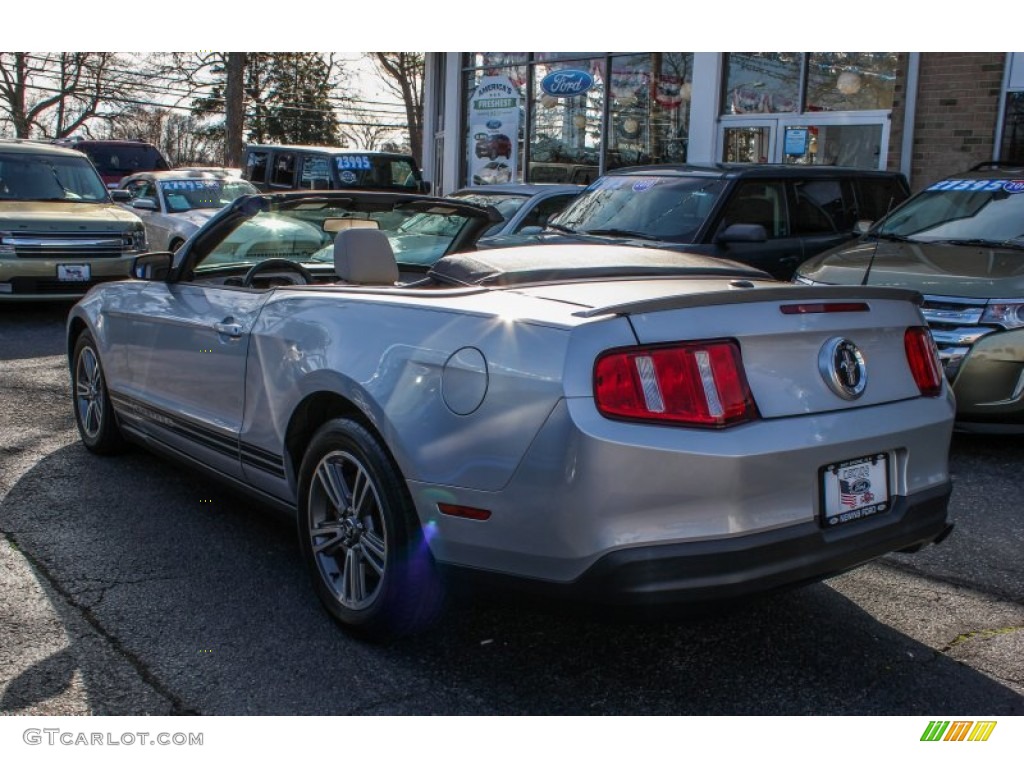 2010 Mustang V6 Premium Convertible - Sterling Grey Metallic / Stone photo #3