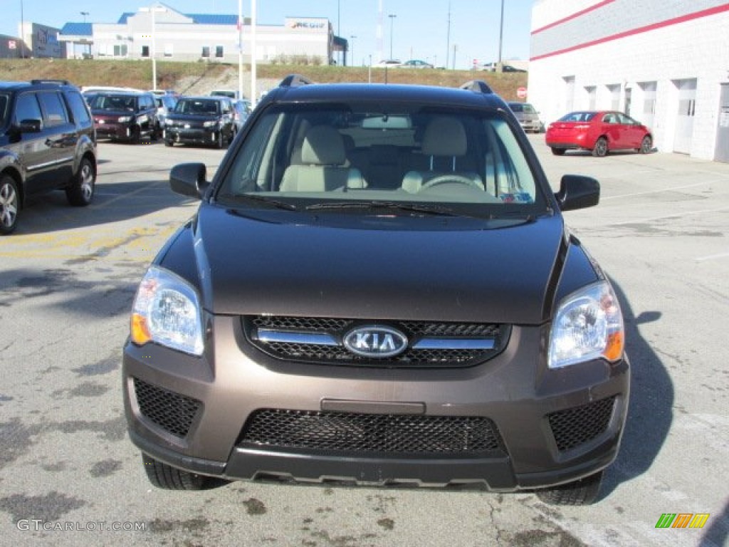 2009 Sportage LX - Smokey Brown / Beige photo #3