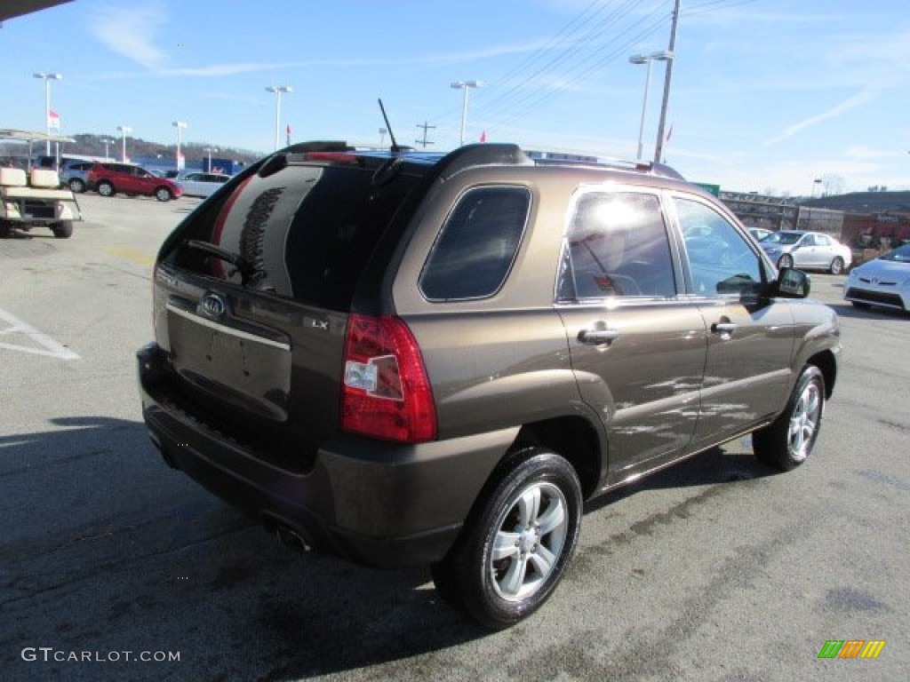 2009 Sportage LX - Smokey Brown / Beige photo #7