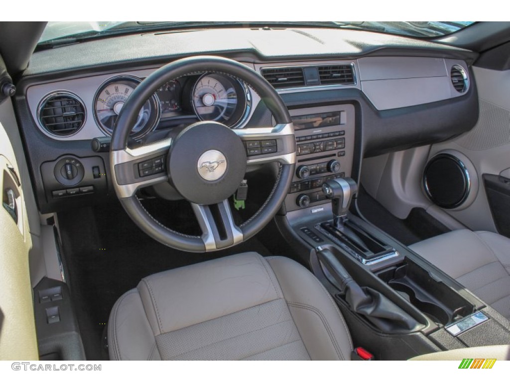 2010 Mustang V6 Premium Convertible - Sterling Grey Metallic / Stone photo #13