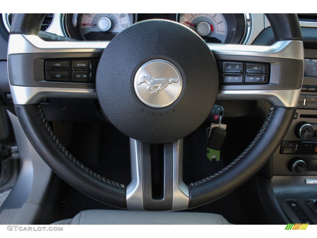 2010 Mustang V6 Premium Convertible - Sterling Grey Metallic / Stone photo #15