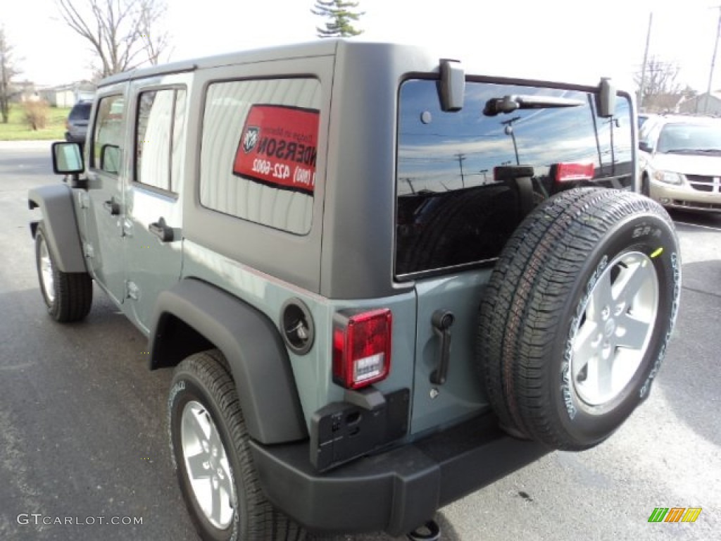 2014 Wrangler Unlimited Sport 4x4 - Anvil / Black photo #3