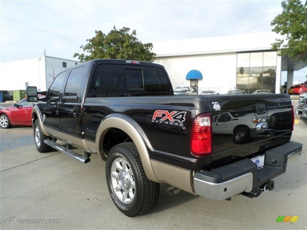 2014 F250 Super Duty Lariat Crew Cab 4x4 - Kodiak Brown Metallic / Adobe photo #3