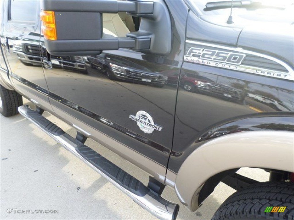 2014 F250 Super Duty Lariat Crew Cab 4x4 - Kodiak Brown Metallic / Adobe photo #8
