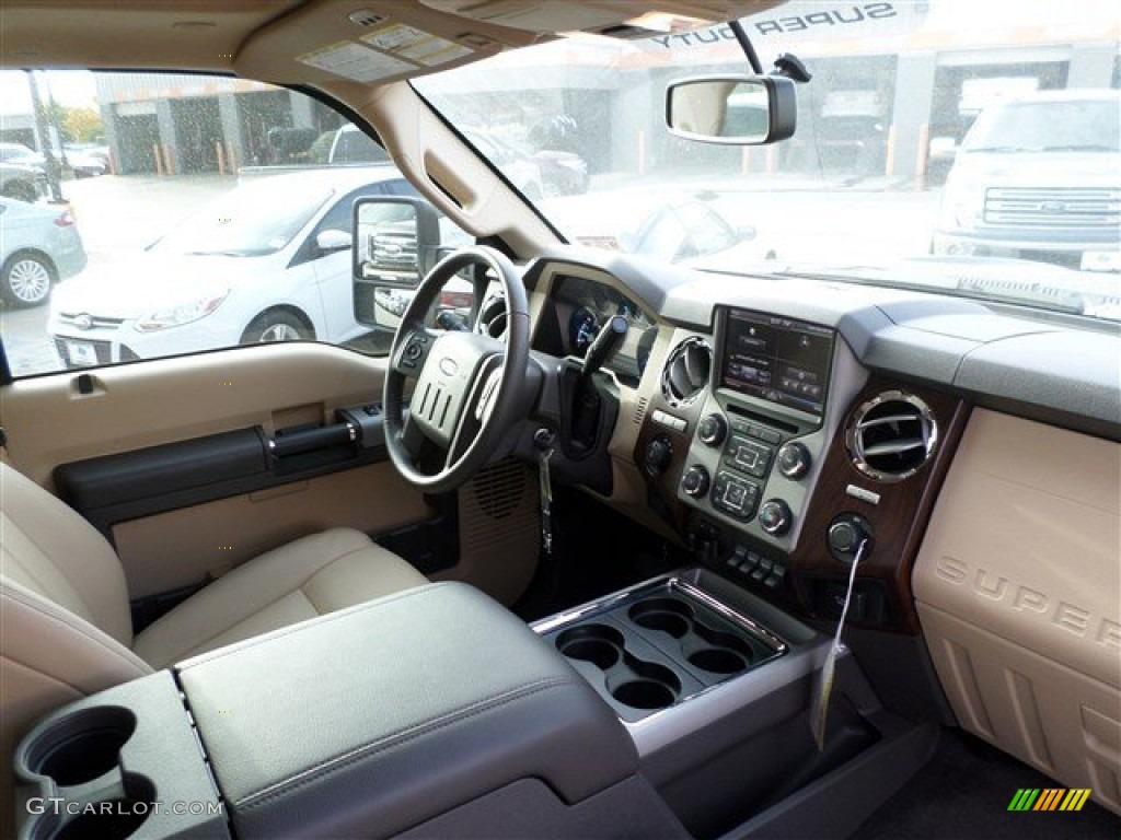 2014 F250 Super Duty Lariat Crew Cab 4x4 - Kodiak Brown Metallic / Adobe photo #11