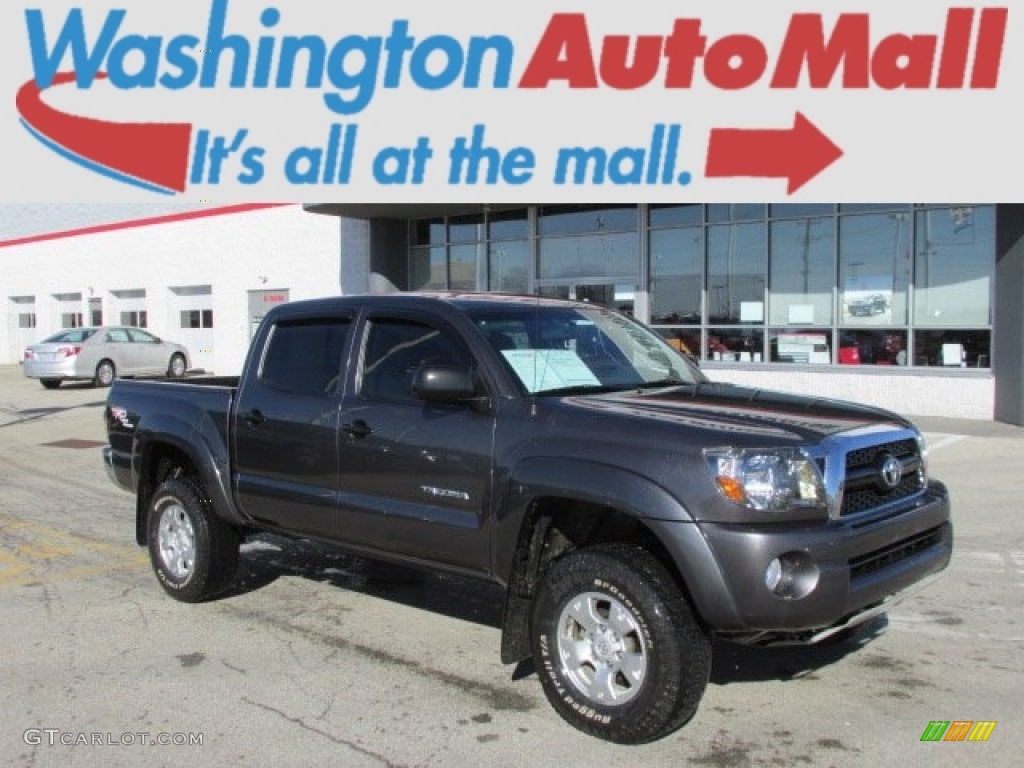 2011 Tacoma V6 TRD Double Cab 4x4 - Magnetic Gray Metallic / Graphite Gray photo #1