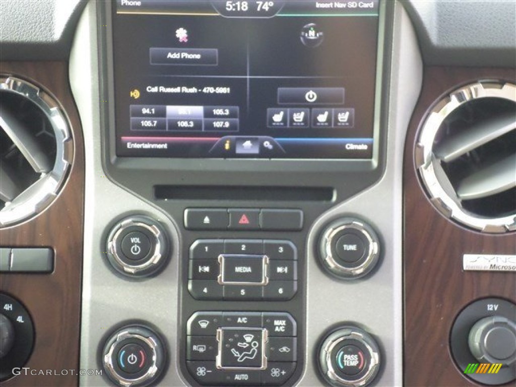 2014 F250 Super Duty Lariat Crew Cab 4x4 - Kodiak Brown Metallic / Adobe photo #17