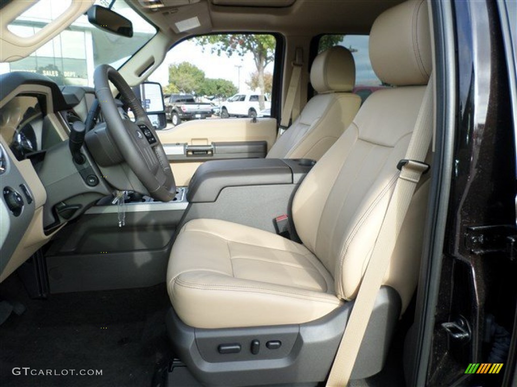 2014 F250 Super Duty Lariat Crew Cab 4x4 - Kodiak Brown Metallic / Adobe photo #19