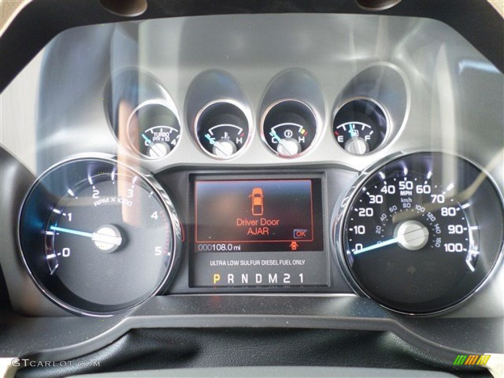 2014 F250 Super Duty Lariat Crew Cab 4x4 - Kodiak Brown Metallic / Adobe photo #20
