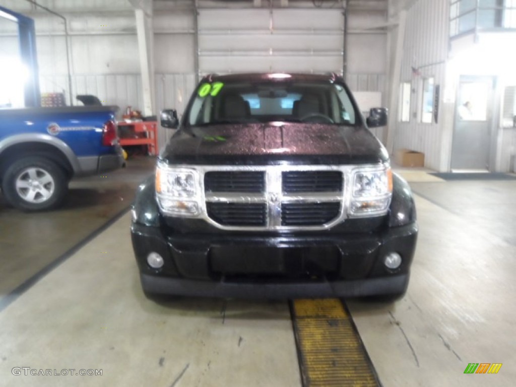 2007 Nitro SLT 4x4 - Black / Dark Slate Gray/Light Slate Gray photo #4