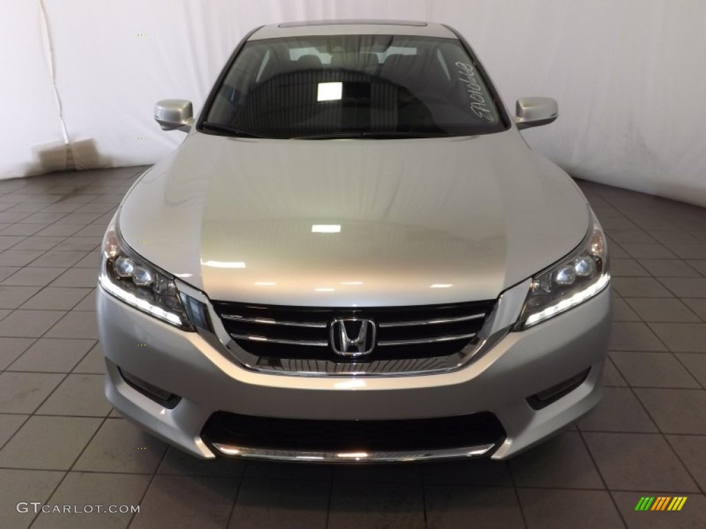 2014 Accord Touring Sedan - Alabaster Silver Metallic / Black photo #2