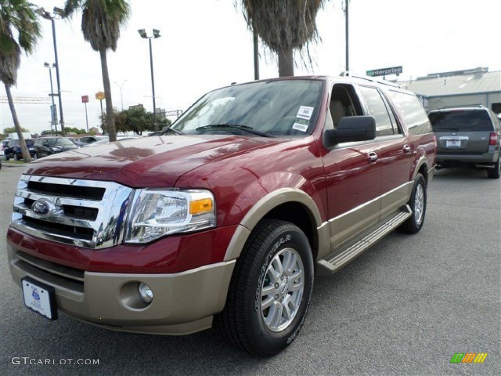 2014 Expedition EL XLT - Ruby Red / Camel photo #1