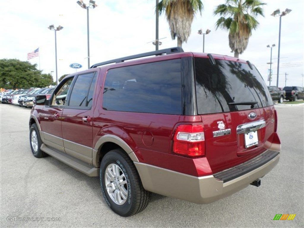 2014 Expedition EL XLT - Ruby Red / Camel photo #3