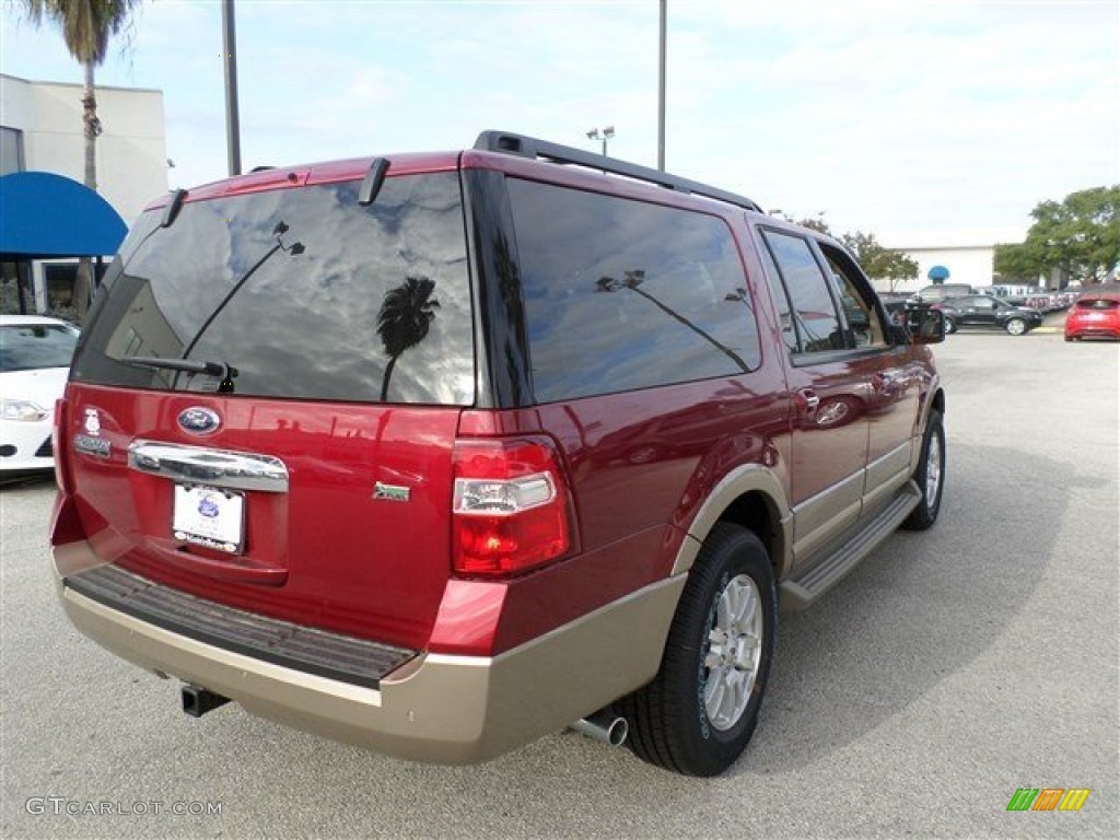 2014 Expedition EL XLT - Ruby Red / Camel photo #5