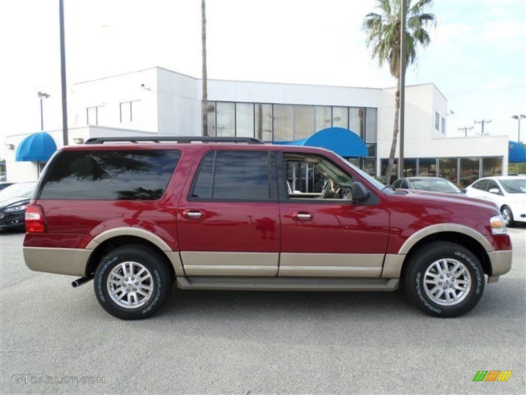 2014 Expedition EL XLT - Ruby Red / Camel photo #6