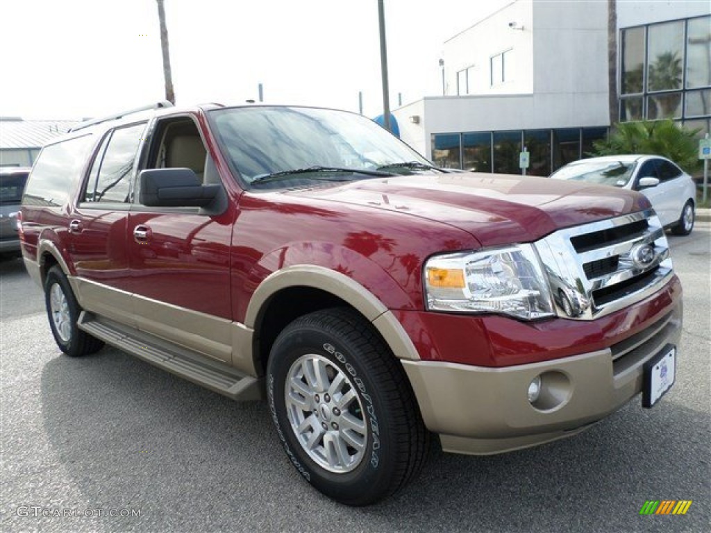 2014 Expedition EL XLT - Ruby Red / Camel photo #7