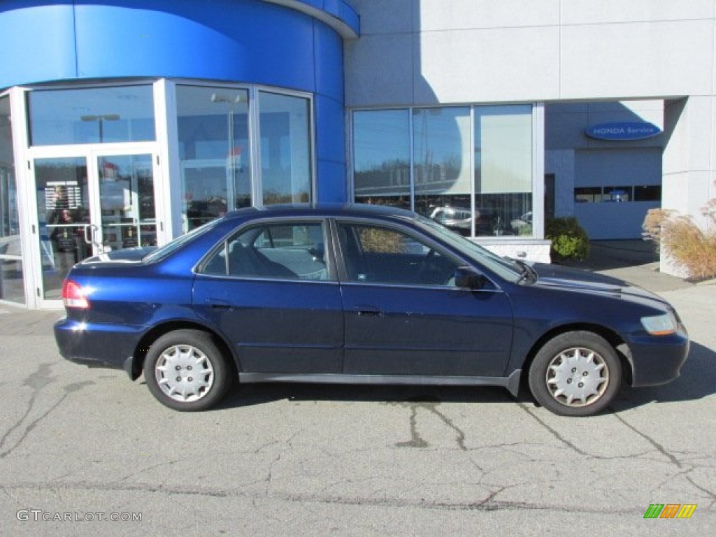 2002 Accord LX Sedan - Eternal Blue Pearl / Quartz Gray photo #2