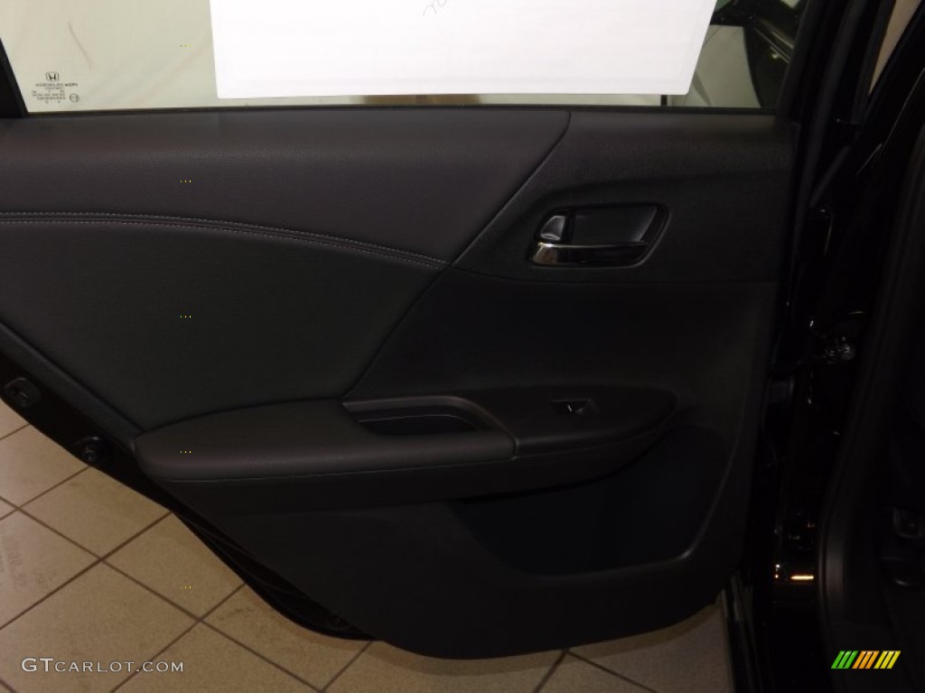 2014 Accord EX-L V6 Sedan - Crystal Black Pearl / Black photo #31