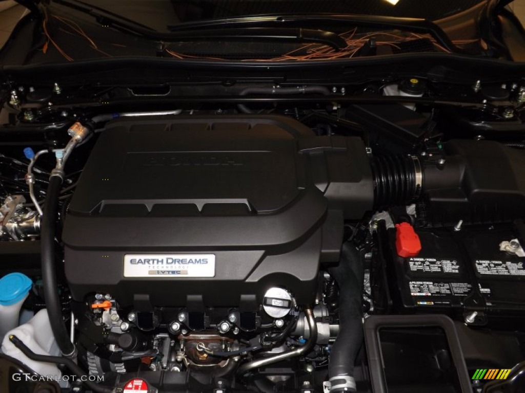 2014 Accord EX-L V6 Sedan - Crystal Black Pearl / Black photo #38