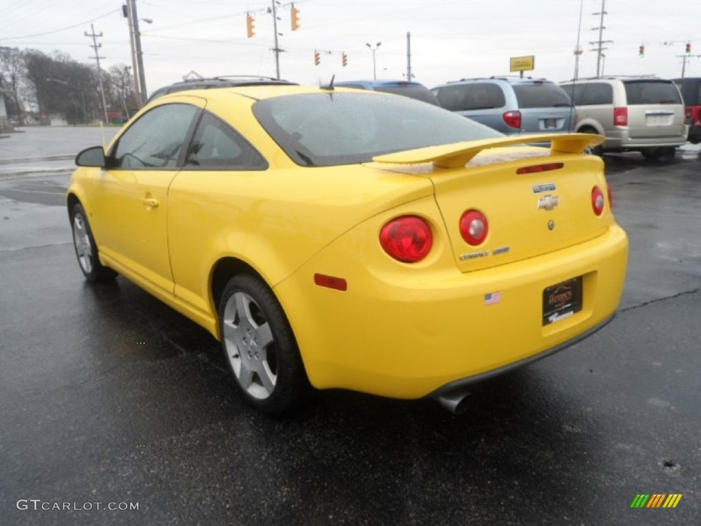 2008 Cobalt Sport Coupe - Rally Yellow / Ebony photo #3