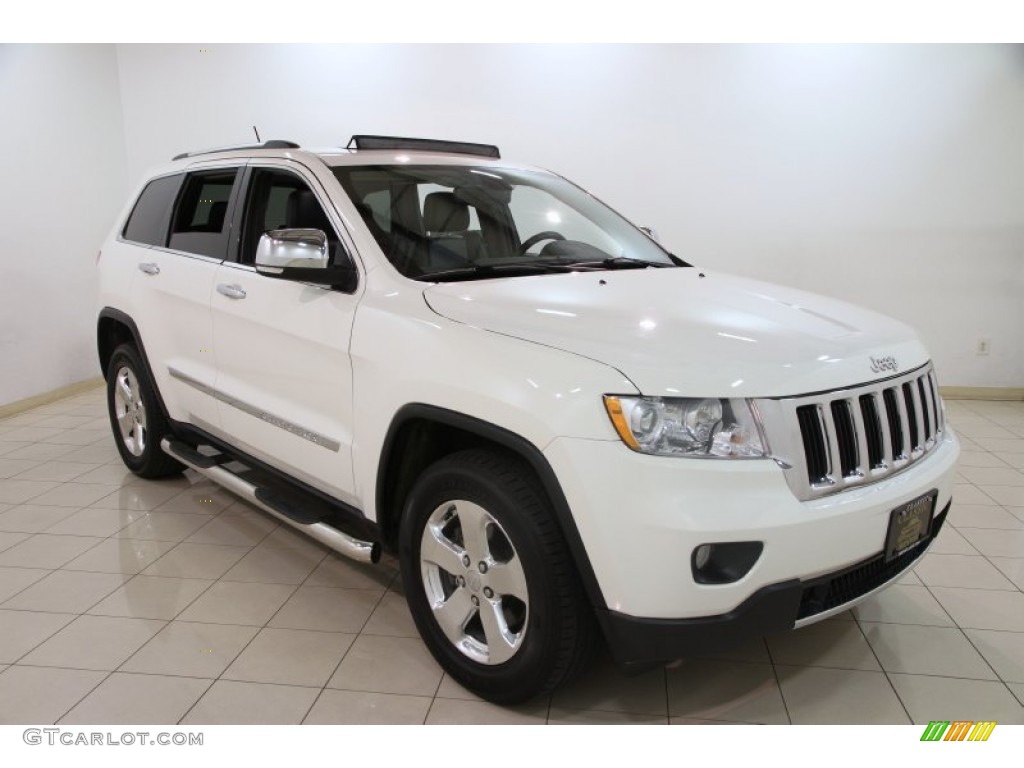 2011 Grand Cherokee Limited 4x4 - Stone White / Black photo #1