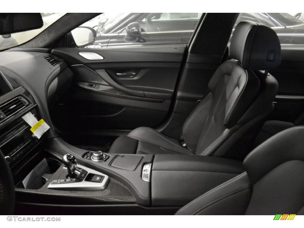 Black Interior 2014 BMW M6 Gran Coupe Photo #88125351
