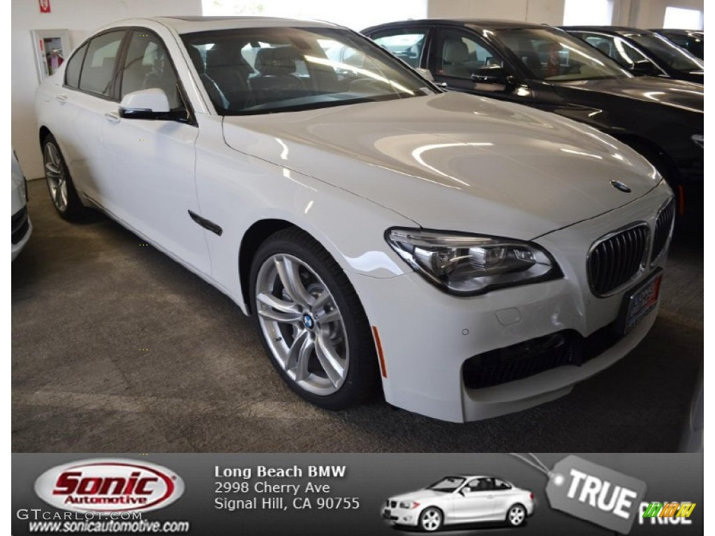 2014 7 Series 750i Sedan - Alpine White / Black photo #1