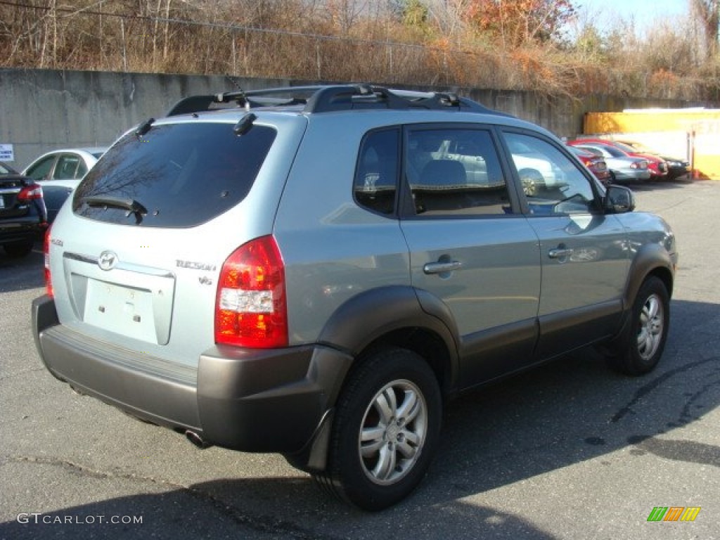 2007 Tucson SE - Alpine Frost Blue Metallic / Gray photo #4