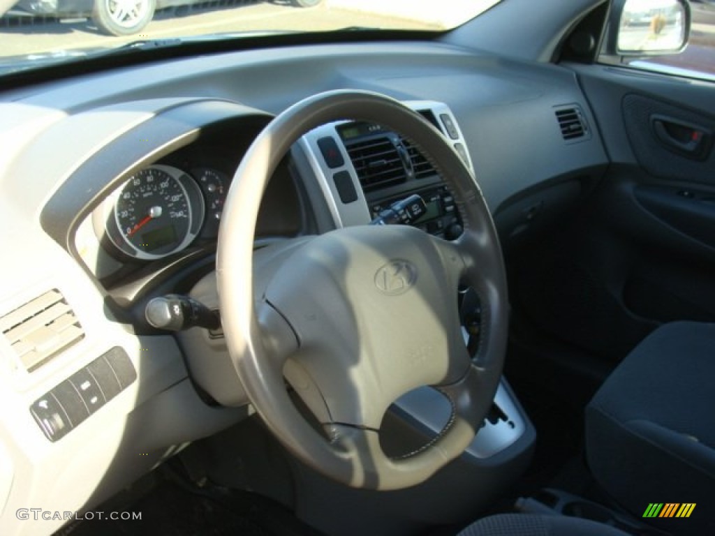 2007 Tucson SE - Alpine Frost Blue Metallic / Gray photo #8