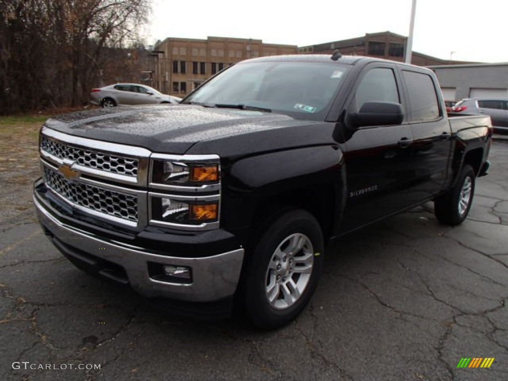 2014 Silverado 1500 LT Crew Cab 4x4 - Black / Jet Black photo #4