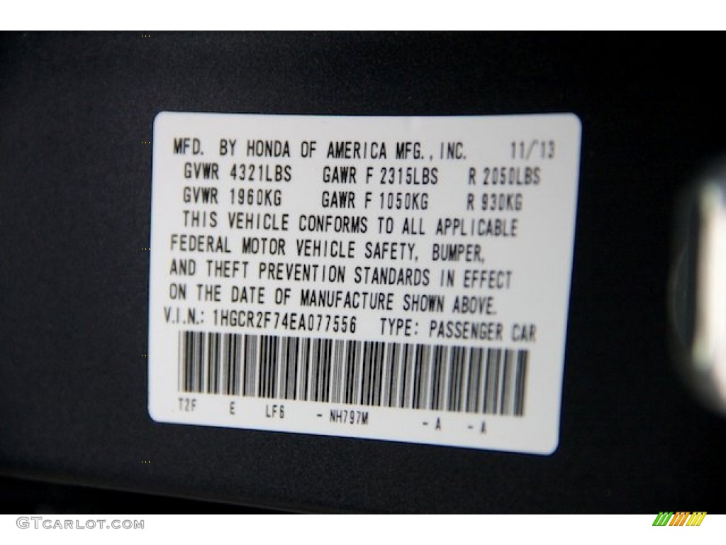 2014 Accord EX Sedan - Modern Steel Metallic / Black photo #21
