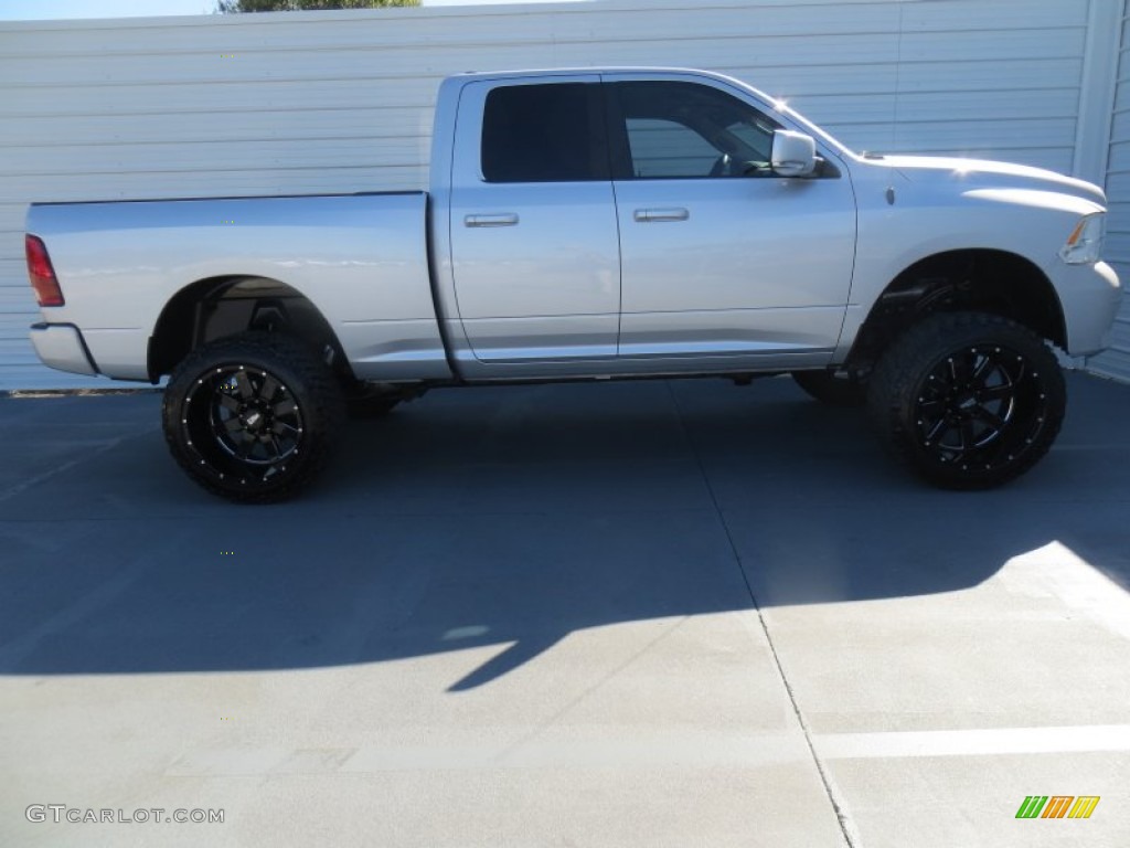 2012 Ram 1500 Sport Quad Cab - Bright Silver Metallic / Dark Slate Gray photo #3