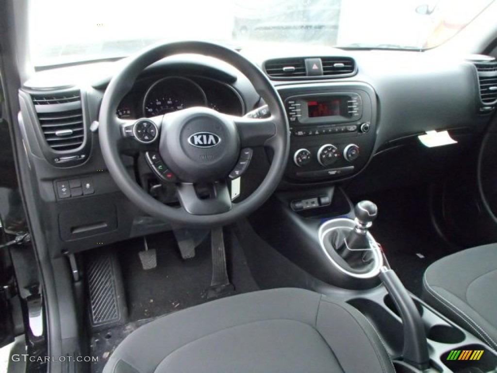 Black Diamond Woven Cloth Interior 2014 Kia Soul 1.6 Photo #88128396