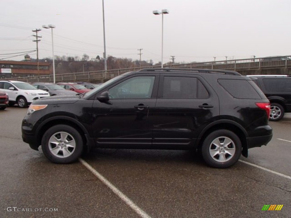 2014 Explorer XLT 4WD - Tuxedo Black / Medium Light Stone photo #5