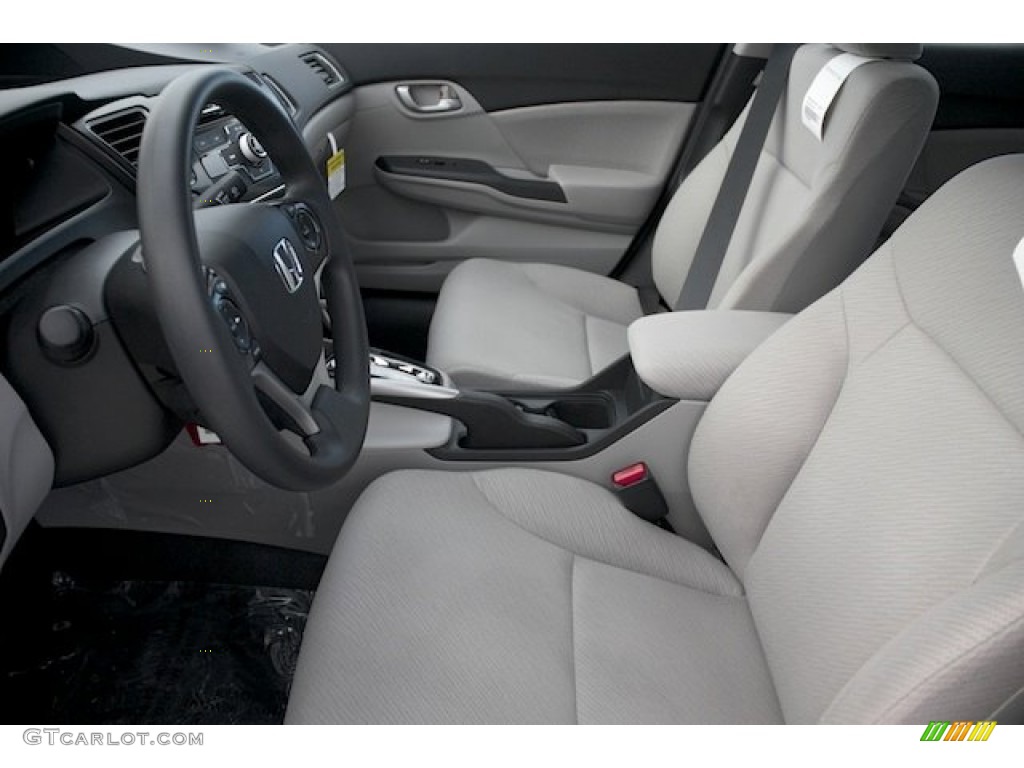 2013 Civic LX Sedan - Dyno Blue Pearl / Gray photo #9