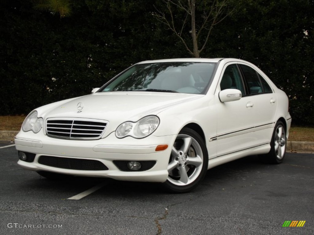 Alabaster White 2005 Mercedes-Benz C 230 Kompressor Sedan Exterior Photo #88132910