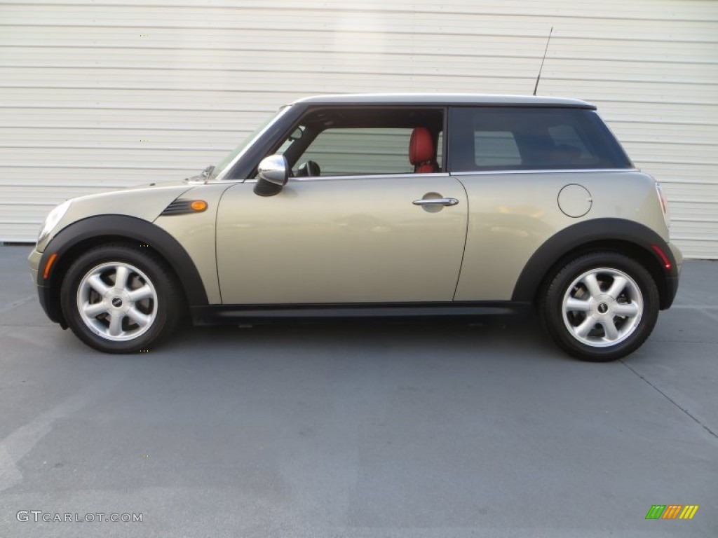 2005 Cooper Convertible - Solid Gold Metallic / Tartan Red/Panther Black photo #5