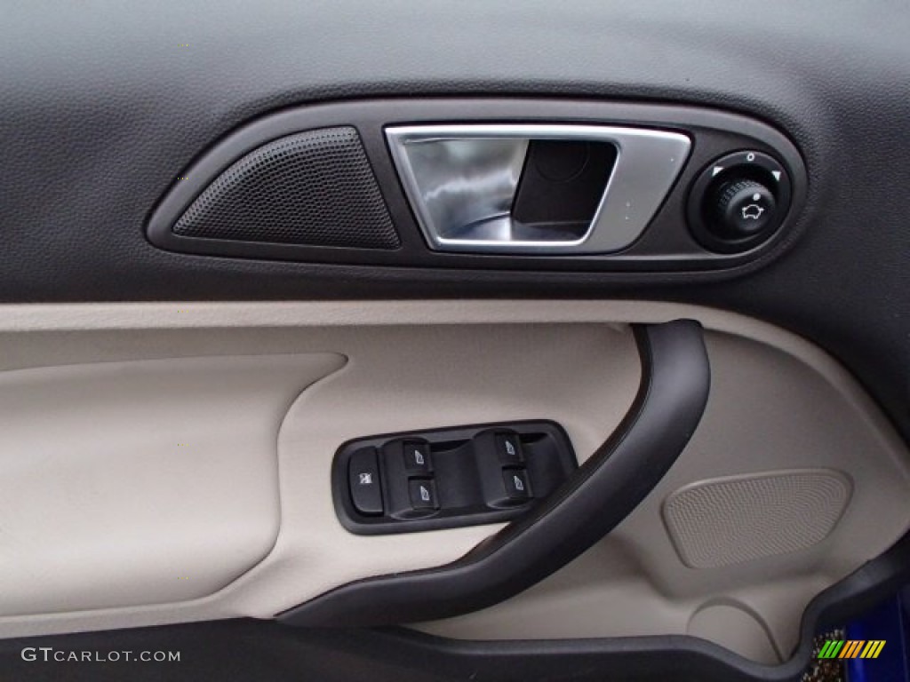 2014 Fiesta Titanium Hatchback - Performance Blue / Medium Light Stone photo #15