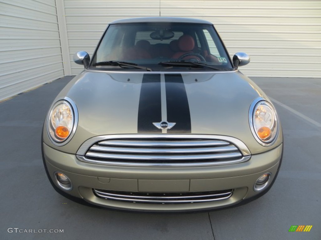 2005 Cooper Convertible - Solid Gold Metallic / Tartan Red/Panther Black photo #7