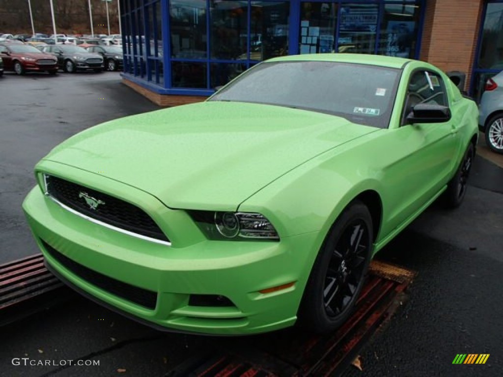 Gotta Have it Green 2014 Ford Mustang V6 Coupe Exterior Photo #88133390