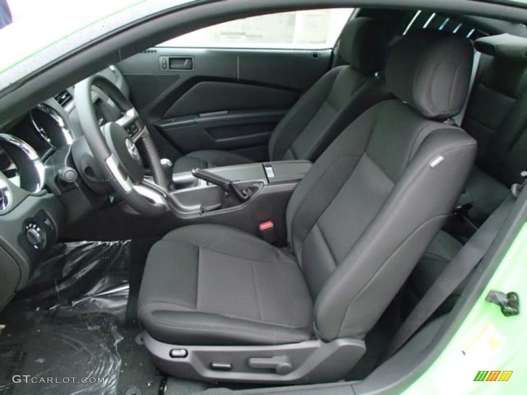 Charcoal Black Interior 2014 Ford Mustang V6 Coupe Photo #88133537
