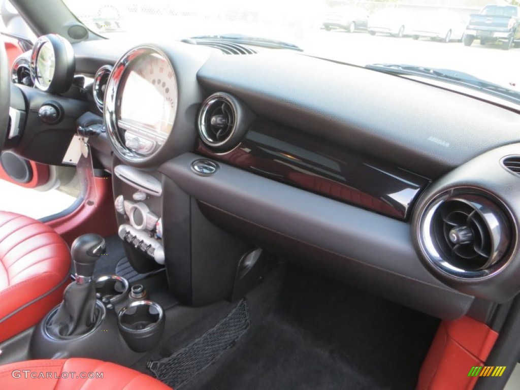 2005 Cooper Convertible - Solid Gold Metallic / Tartan Red/Panther Black photo #25