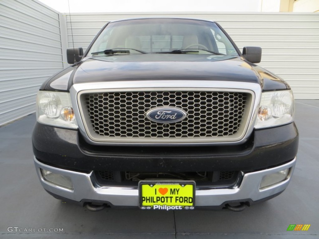 2004 F150 Lariat SuperCab 4x4 - Black / Tan photo #7